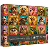 Tropical Animal Party Jigsaw Puzzle 1000 Pieces