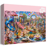 Cat Park Jigsaw Puzzle 1000 Pieces