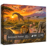 Serengeti Sunset Jigsaw Puzzle 1000 Pieces