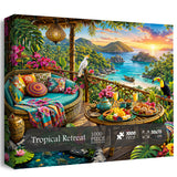 Tropical Retreat Jigsaw Puzzle 1000 Pieces