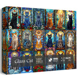 Glass Cat Jigsaw Puzzle 1000 Pieces