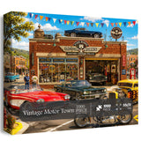 Vintage Motor Town Jigsaw Puzzle 1000 Pieces