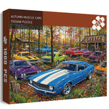 Autumn Muscle Cars Jigsaw Puzzle 1000 Pieces