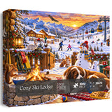 Cozy Ski Lodge Jigsaw Puzzle 1000 Pieces