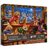 Christmas Sweater Paws Jigsaw Puzzle 1000 Pieces