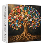 Vintage Button Tree Jigsaw Puzzle 1000 Pieces
