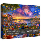 Stars And Stripes Extravaganza Jigsaw Puzzle 1000 Pieces