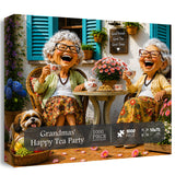 Grandmas' Happy Tea Party Jigsaw Puzzle 1000 Pieces