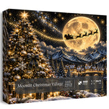 Moonlit Christmas Village Jigsaw Puzzle 1000 Pieces