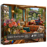 Canal Boat Escape Jigsaw Puzzle 1000 Pieces