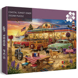 Coastal Sunset Diner Jigsaw Puzzle 1000 Pieces
