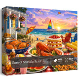 Sunset Seaside Feast Jigsaw Puzzle 1000 Pieces