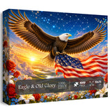 Eagle & Old Glory Jigsaw Puzzle 1000 Pieces