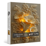 Golden Flower Relief Jigsaw Puzzle 1000 Pieces