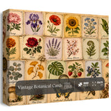 Vintage Botanical Cards Jigsaw Puzzle 1000 Pieces