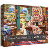 Country Quilt Cottage Jigsaw Puzzle 1000 Pieces