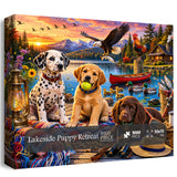 Lakeside Puppy Retreat Jigsaw Puzzle 1000 Pieces