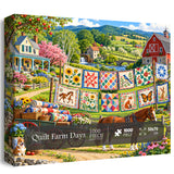 Quilt Farm Days Jigsaw Puzzle 1000 Pieces