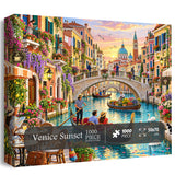 Venice Sunset Jigsaw Puzzle 1000 Pieces