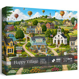 Happy Village Jigsaw Puzzle 1000 Pieces