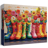 Floral Boots Jigsaw Puzzle 1000 Pieces