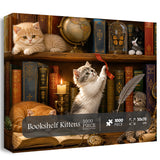Bookshelf Kittens Jigsaw Puzzle 1000 Pieces