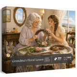 Grandma' s Floral Lesson Jigsaw Puzzle 1000 Pieces