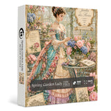 Spring Garden Lady Jigsaw Puzzle 1000 Pieces