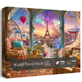 World Travel Nook Jigsaw Puzzle 1000 Pieces
