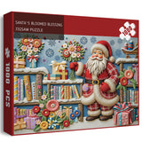 Santa's Bloomed Blessing Jigsaw Puzzle 1000 Pieces