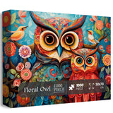 Floral Owl Jigsaw Puzzle 1000 Pieces