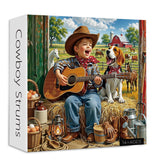 Cowboy Strums Jigsaw Puzzle 1000 Pieces