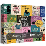 Cat Manifesto Jigsaw Puzzle 1000 Pieces