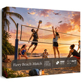 Fiery Beach Match Jigsaw Puzzle 1000 Pieces