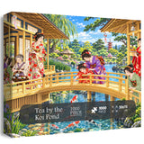 Tea by the Koi Pond Jigsaw Puzzle 1000 Pieces