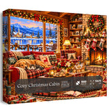 Cozy Christmas Cabin Jigsaw Puzzle 1000 Pieces