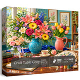 Craft Table Cozy Jigsaw Puzzle 1000 Pieces