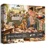 Messy Kitchen Jigsaw Puzzle 1000 Pieces