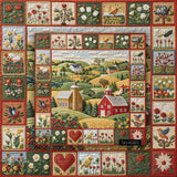 Quilted Countryside Jigsaw Puzzle 1000 Pieces