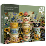Floral Teacup Garden Jigsaw Puzzle 1000 Pieces