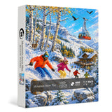 Mountain Snow Play Jigsaw Puzzle 1000 Pieces