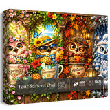 Four Seasons Owl Jigsaw Puzzle 1000 Pieces