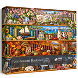 Four Seasons Bookshelf Jigsaw Puzzle 1000 Pieces