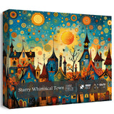 Starry Whimsical Town Jigsaw Puzzle 1000 Pieces