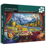 The Camping Window Jigsaw Puzzle 1000 Pieces
