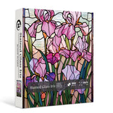 Stained Glass Iris Jigsaw Puzzle 1000 Pieces