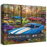 Autumn Muscle Cars Jigsaw Puzzle 1000 Pieces