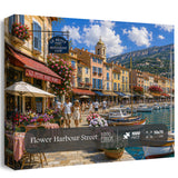 Flower Harbour Street Jigsaw Puzzle 1000 Pieces