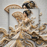 Pearl Oriental Lady Jigsaw Puzzle 1000 Pieces