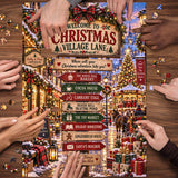 Christmas Village Lane Jigsaw Puzzle 1000 Pieces